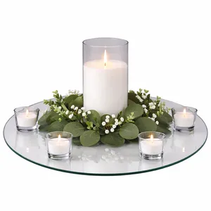 Serene Greenery Candle Centerpiece