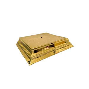 14 Inch Gold Square Cake Stand