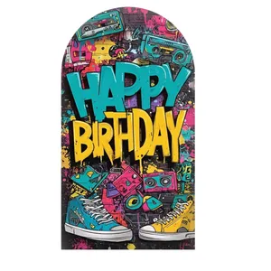 6FT Grafitti Arch Backdrop & Cover 