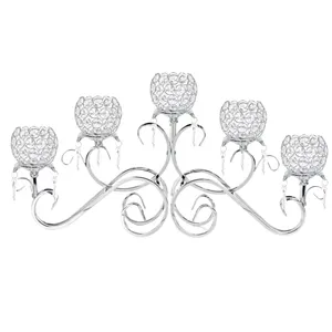 Silver Embellished Tea Light Holder
