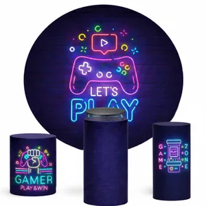 Gamers Backdrop & Pedestal with Cake Stand 