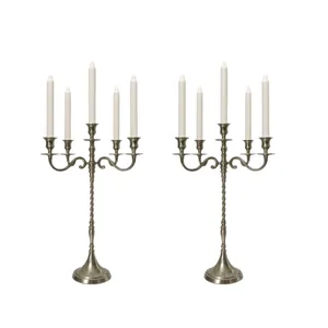 Pair of 60cm Silver Candelabras