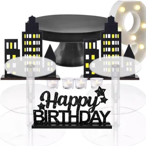 Black Superhero Cake Table Dressing 