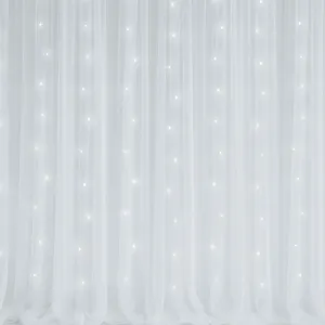 3m White LED Starlit Draping