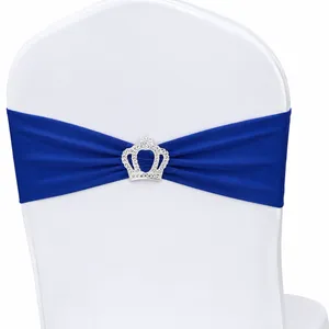 25 Royal Blue Chair Bands