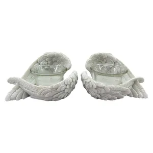 Pair Of Wing Tealight Holders