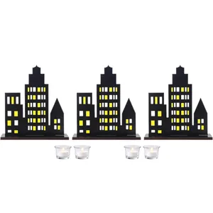 Black & Yellow Superhero Table Centerpiece Set 