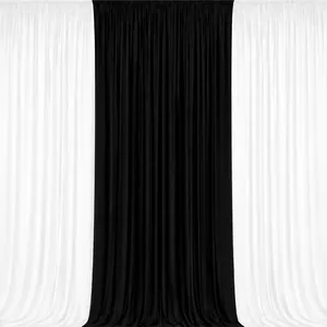 3m 3-Panel Draping White & Black