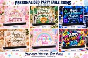 Personalised Themed Table Centerpiece Sign
