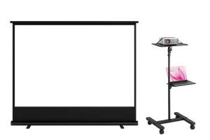 Projector Screen, Projector & Stand 