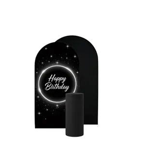 Happy Birthday Starry Layered Arch Cover & Cake Display Package