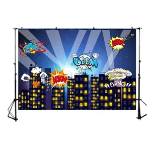Superhero Backdrop  & Lightweight Backdrop  Stand