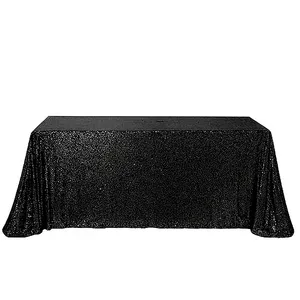 Black Sequin Tablecloth