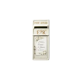 Small White Post Box for Cards