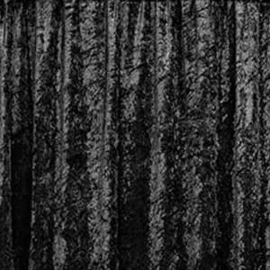 3m Black Crushed Velvet Draping