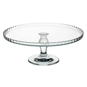 12.5 Inch Glass Cake Stand 