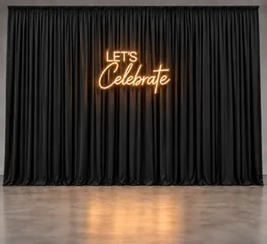 90cm Neon Let's Celebrate LED Backdrop Light