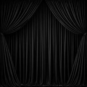 3m Black Double Draping 