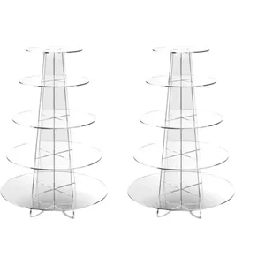 Round 5 Tier Acrylic Cupcake Stands