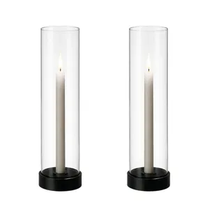 Pair of Hurricane Candle Holders