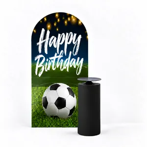 7FT Football Themed Backdrop with Optional Cake Dispaly & Cake Stand 