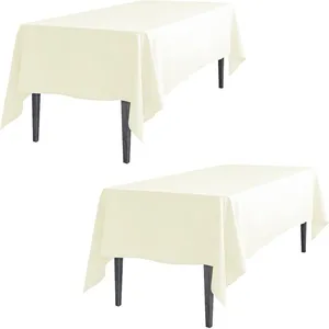Ivory rectangular tablecloth 60” by 102”