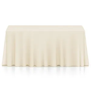 Ivory table cloth