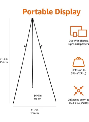 Black easel stand 