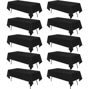 Black rectangular tablecloth 
