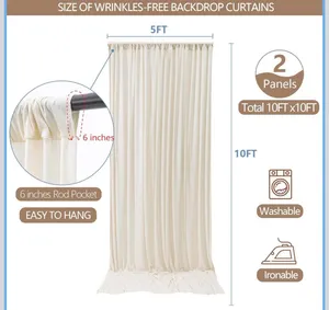 Ivory drapes