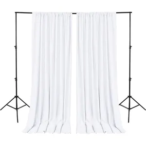 White drapes set 