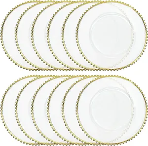 Clear charger plates