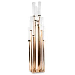 Gold Multiarm Candle Centerpiece