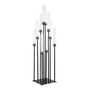 Black Multi Arm Candle Centerpiece