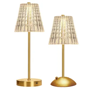 Gold Crystal Table Lamp