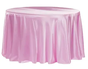 Pink Satin Table Cloth