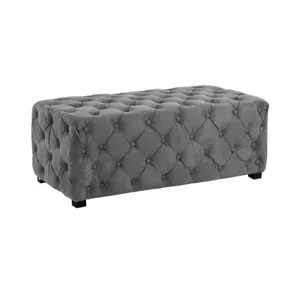 Charcoal Ottoman