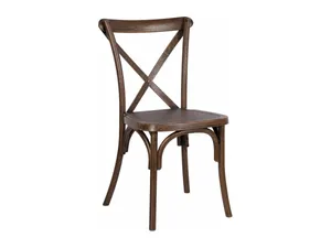 Cross-Back Chair — Fruitwood