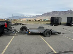 12' Steel Deck Tilt Trailer, +Winch, Scissor Lifts, Tool Boxes, Vaults, Pianos, Small Forklifts, etc