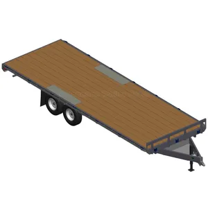 24' Southland Deckover bumper pull trailer for material and equipment GVWR 14,000 Lbs 