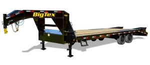 40' Big Tex Gooseneck Hotshot Trailer Deckover with Monster Ramps 13,695 GVWR