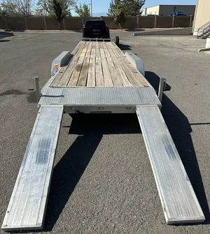 34' Triple axel aluminum car hauler 