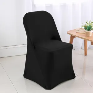 Black Spandex Folding Chair Cover