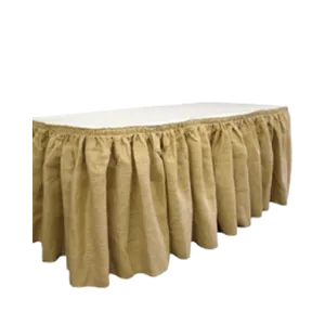 BURLAP TABLE SKIRTING