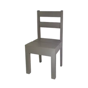 KIDS WOODEN CHAIR - GREY