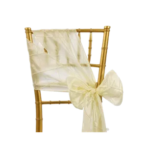 PINTUCK CHAIR SASH - IVORY 