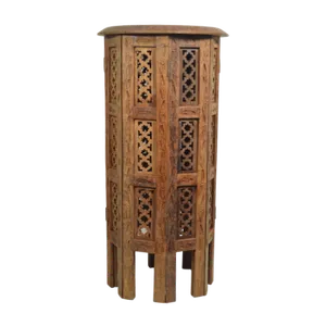 MOROCCAN WOODEN ACCENT TABLE