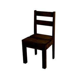 KIDS WOODEN CHAIR - EBONY