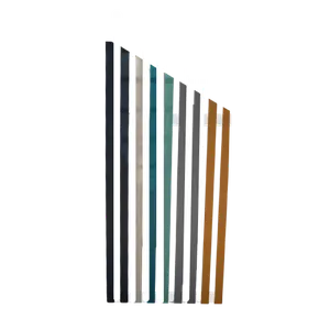 6.5ft ANGLED SLAT WOODEN BACKDROP - (L) 6.5ft x 3ft