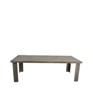 8ft WOODEN DINING TABLE - GREY 8ft x 4ft